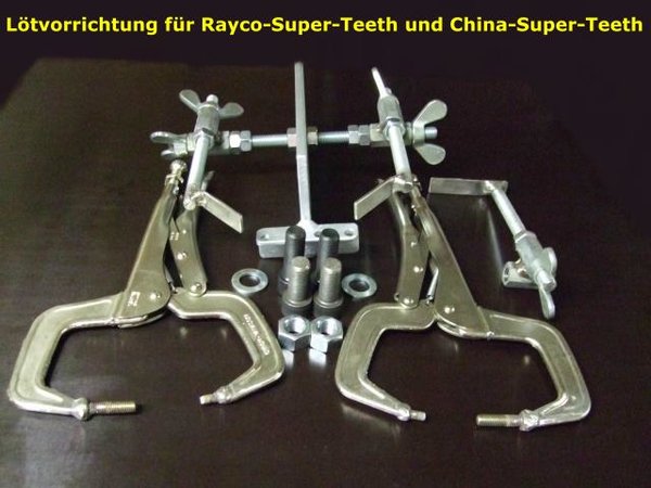 Lötvorrichtung für Rayco-Super-Teeth und China-Super-Teeth